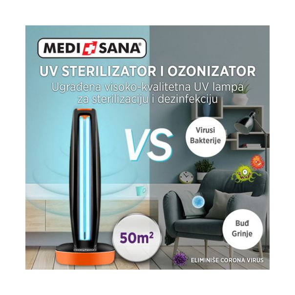 MEDISANA UV + Ozone germicidni sterilizator i ozonizator compact 32W + zaštitne naočare - MedSan583