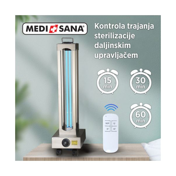 MEDISANA UV + Ozone germicidni sterilizator i ozonizator proffesional 150W + zaštitne naočare - MedSan584