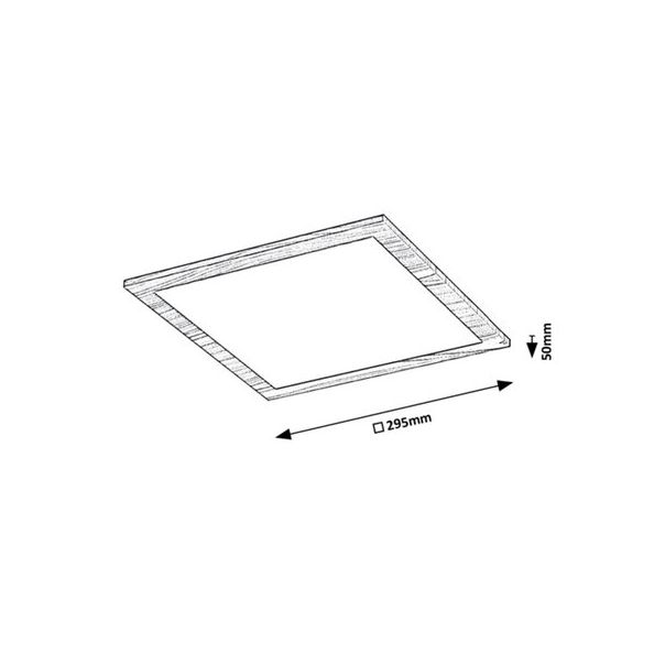 Rabalux Plafonjera Almond LED 12W bukva (6907) - 6907