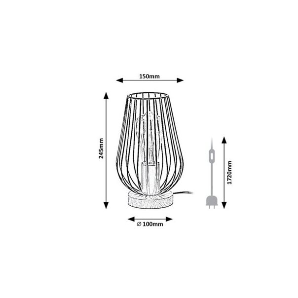 Rabalux Stona lampa Gremio E27 1x MAX 40W bukva (6915) - 6915