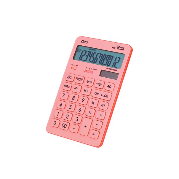 DELI Kalkulator stoni, pink EM01541 - 839959