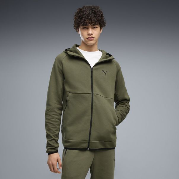 PUMA Duks sa kapuljačom pumatech slim elevated fz hd dk M - 693951-86
