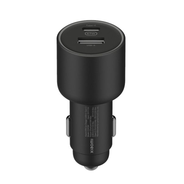XIAOMI Auto punjač 67W (USB-A + Type-C), crna - 148115