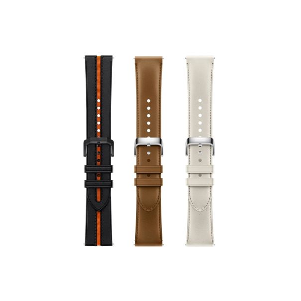 XIAOMI Zamenska narukvica Watch Leather Strap, bela - 6941812764381