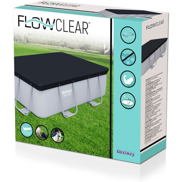 BESTWAY Prekrivač za pravougaoni bazen 282x196cm Power steel PVC - 3951