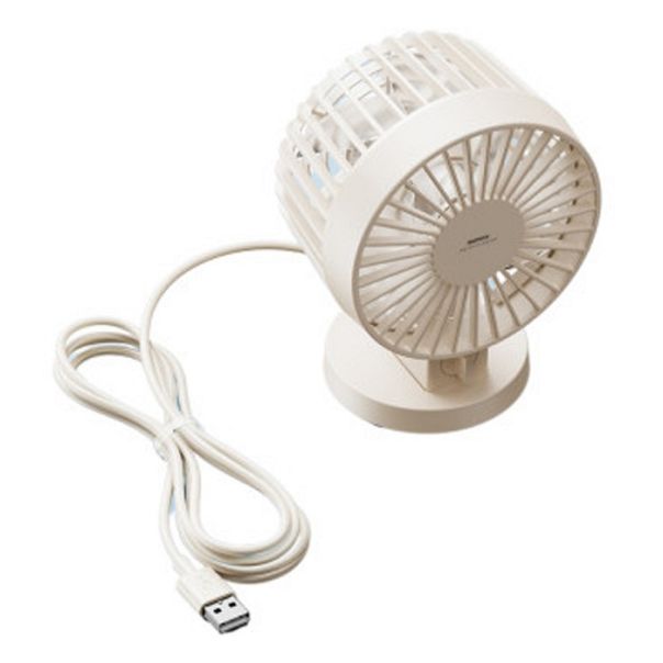 REMAX Ventilator F37 USB, Dual-Blade Desktop, bež - 6954851217602
