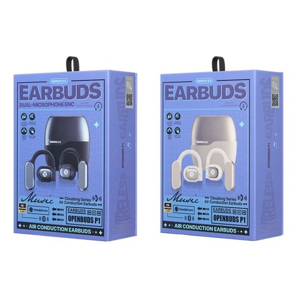 REMAX Bluetooth slušalice P1 Air Conduction, crna - 6954851220985