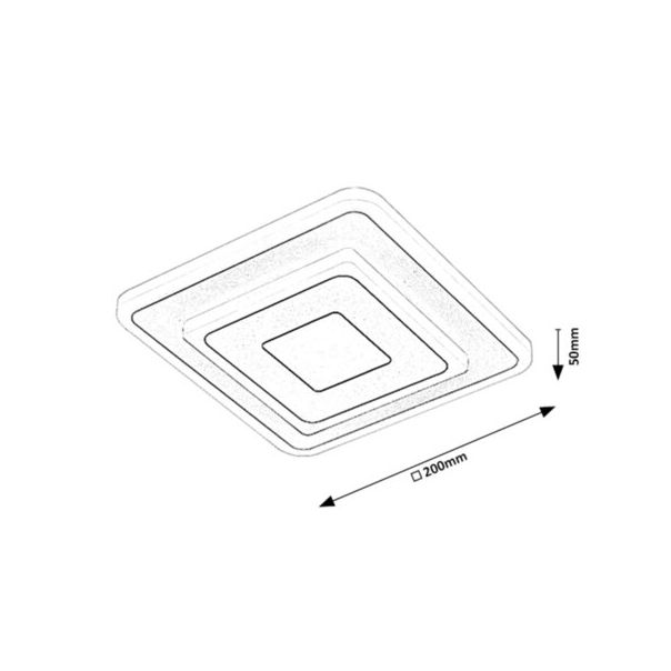 Rabalux Zidna lampa Taneli LED 12W bela (6960) - 6960