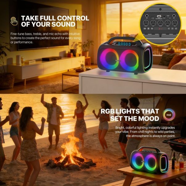 Fantech Bluetooth zvucnik NP01 NeraParty crni - EP3232434