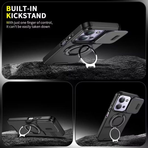 Maska za Xiaomi Redmi 15C 4G EU 173mm plava CamShield Ring stand - 224544