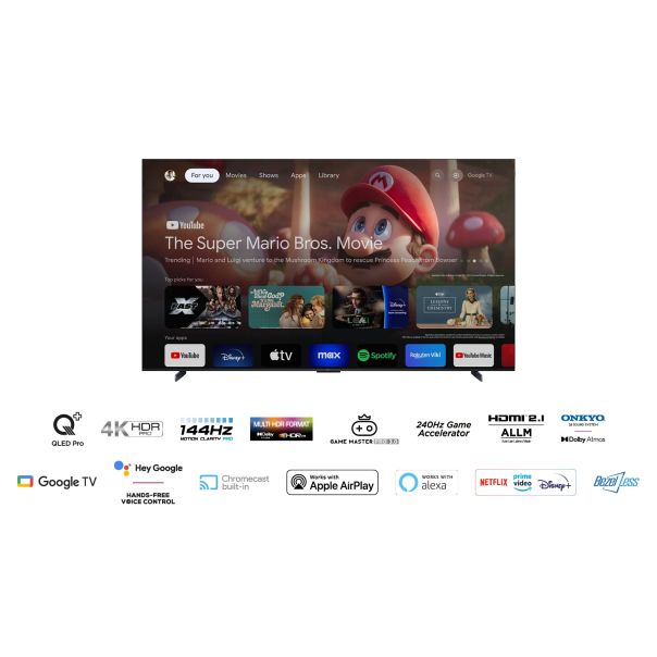 TCL Televizor 98C655, Ultra HD, Google TV Smart - 98C655