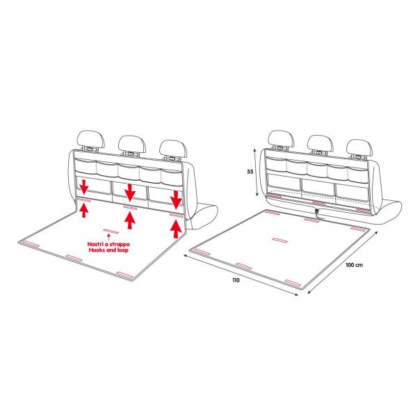 LAMPA ACCESSORIES Multifunkcionalna torba i podloga za zaštitu gepeka 110X155cm - 69954