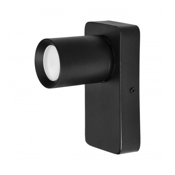ADVITI Plafonska zidna spot svetiljka sa prekidačem 1xGU10 Malta, crna - ORNAD-OP-6480BGU10