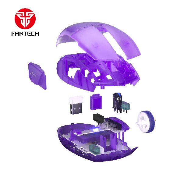 FANTECH Gejmerski miš wireless XD7 ARIA Atomic Ljubicasti - 213763