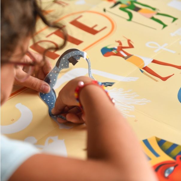 POPPIK Edukativni poster s nalepnicama Otkrića: Egipat - DIS022