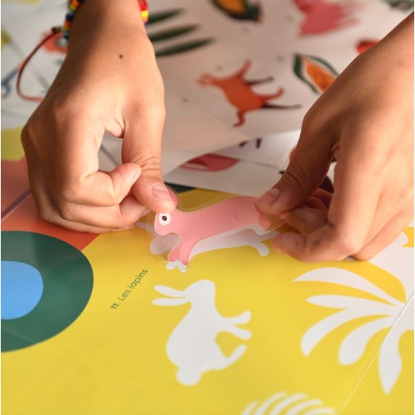 POPPIK Edukativni poster s nalepnicama Otkrića: Farma - DIS027