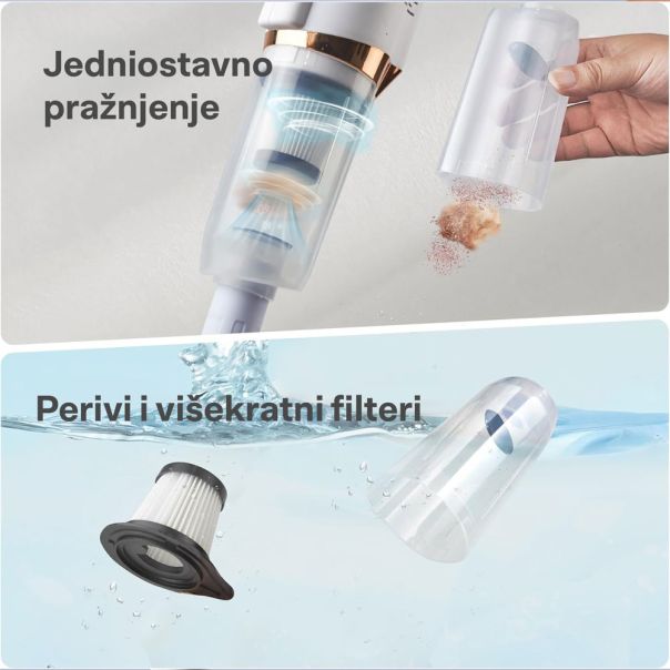 Bežični usisivač Homemate 120 W 600ml 7.4 V DC  7500pa - 0990-1