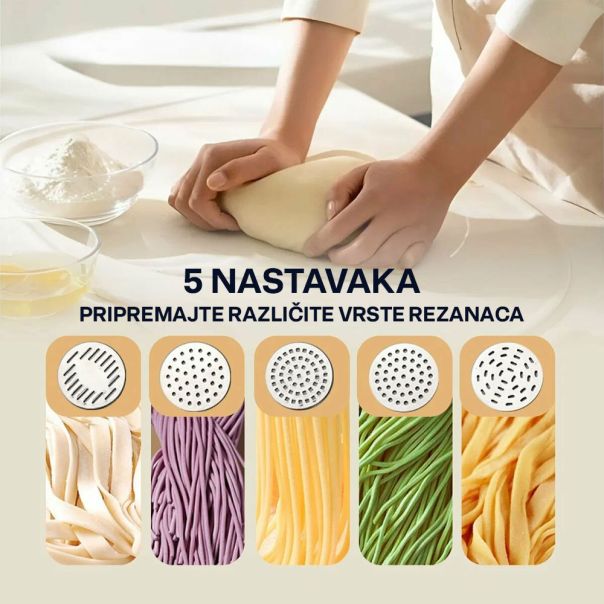 Aparat za pravljenje rezanaca i paste sa 5 nastavaka - 1199