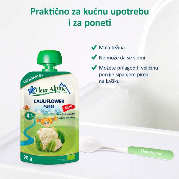 Fleur Alpine organski pire sa karfiolom 4+, 90gr - 000396-1