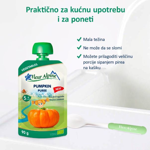 Fleur Alpine organski pire sa bundevom 5+, 90gr - 000399