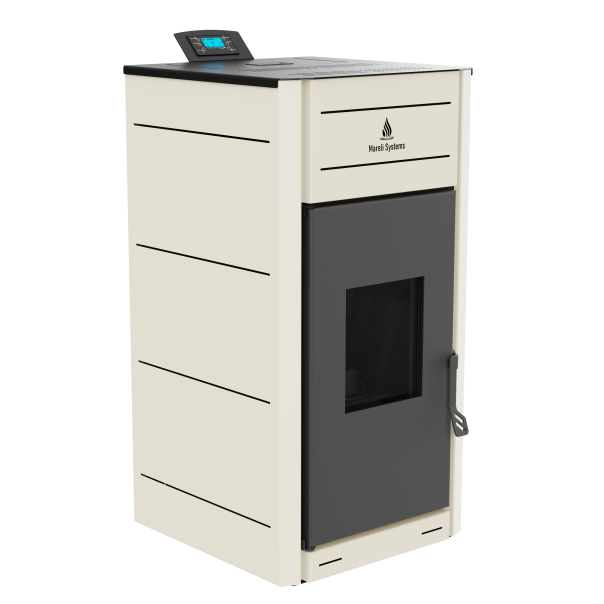 MARELI Kamin na pelet UNO 24 (3kW + 21kW) krem - EP3012035