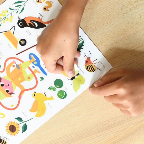 POPPIK Edukativni poster s nalepnicama Mini otkrića: Žuta boja - MIN007