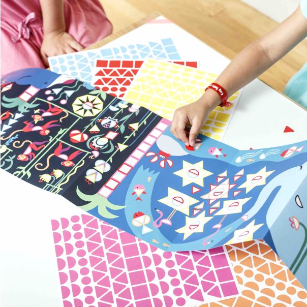 POPPIK Panorama od nalepnica: Džungla - MAT001