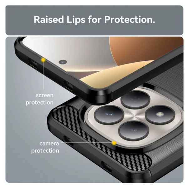 Maska za Xiaomi Redmi Note 15 Pro 4G (EU) crna Defender Safeguard - EP2864290