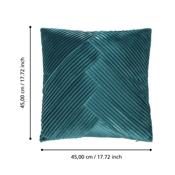 EGLO Dekorativni jastuk 45x45cm Shoura, tirkizna - 420262
