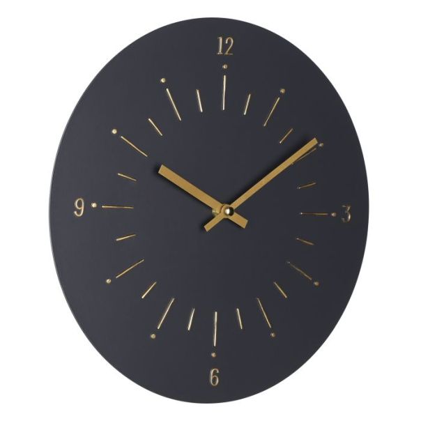 EGLO Zidni sat 30x30cm Takahagi, crna/zlatna - 425509