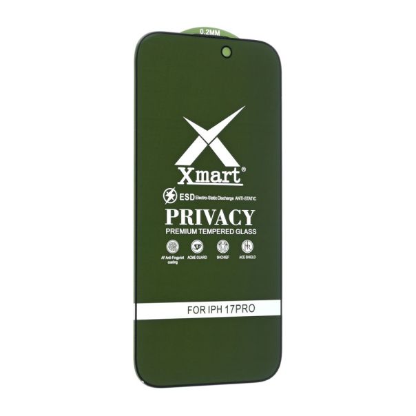Zastitno staklo Tempered glass X mart 9D Privacy za iPhone 17 Pro 6.3 - EP3009408