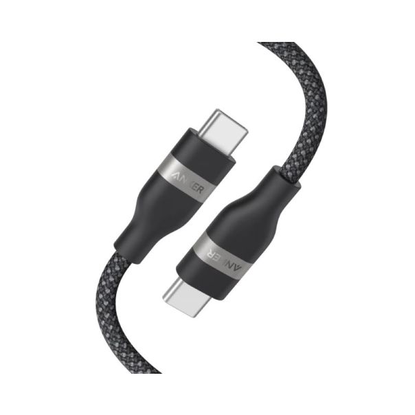ANKER USB tip-C kabl M/M 0.9m, za Super brzo punjenje 240W/480Mbps, pleteni, crni - EP3262835