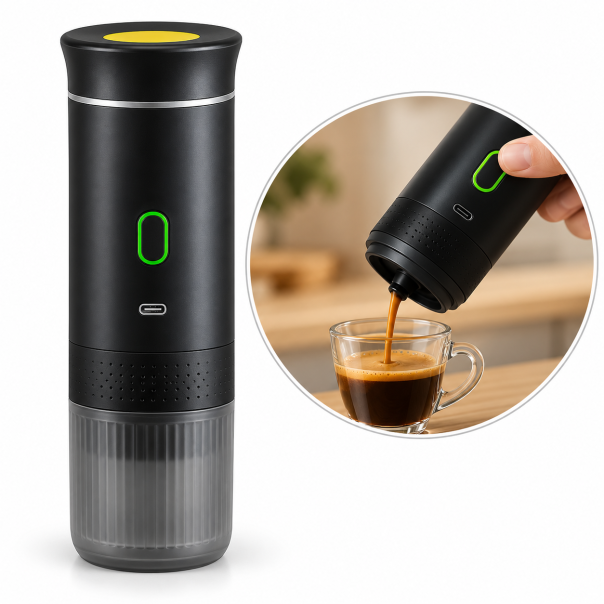 Prenosivi aparat za espreso, za kapsule i mlevenu kafu, USB-C - EP3286110