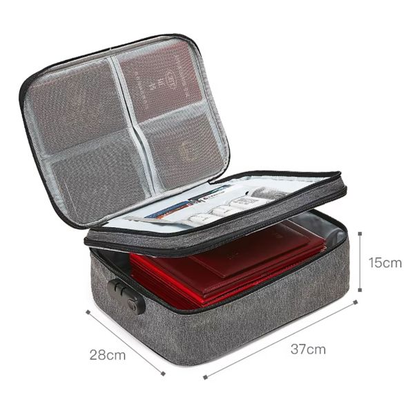 HOMEMATES 1+1 Gratis Organizator za dokumente sive boje 37*27*10 - R0306