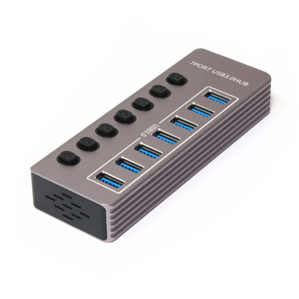 7 Port USB 3.0 HUB H317 sivi - 613827