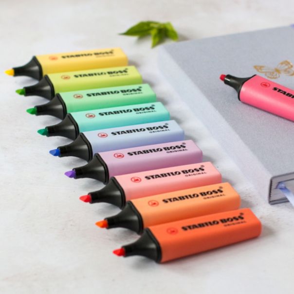 STABILO Tekst markeri Boss Pastel, set 1/4 - 70-4-3