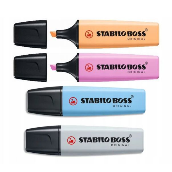 STABILO Tekst markeri Boss Pastel, set 1/4 - 70-4-4