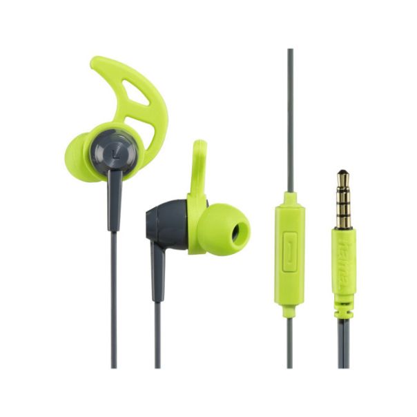 HAMA Slušalice za telefon Action, sivo/zelena - 177020
