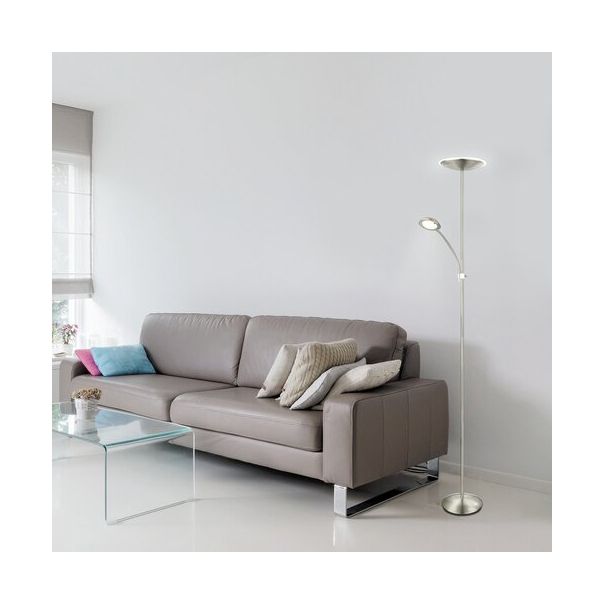 Rabalux Podne lampe Vlasta LED 18 LED 5W brušeni hrom (7006) - 7006