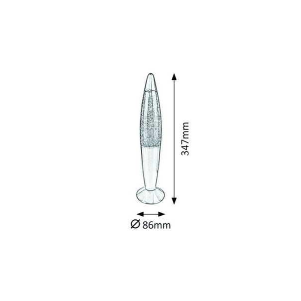 Rabalux Dekorativna rasveta Glitter Rainbow E14 1x MAX G45 15W višebojna (7008) - 7008