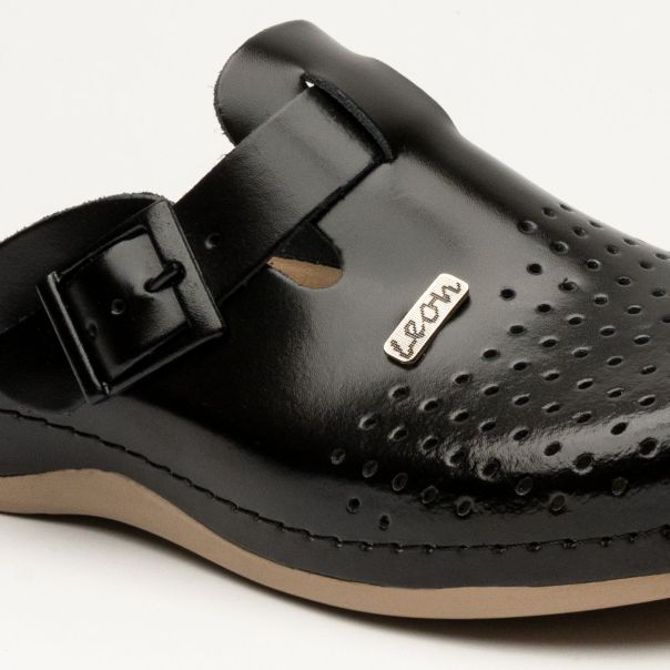 LEON Muška papuča Kasper-crna - 700M-CR