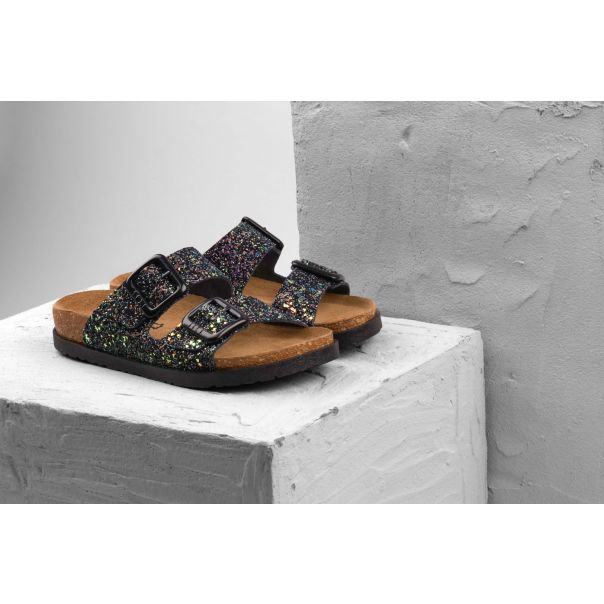 LEON Ženska papuča Siena-crna - 7011-CR