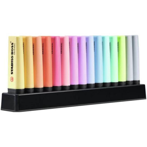 STABILO Tekst markeri Boss orginal Pastel, stoni set 1/15 - 7015-02-5