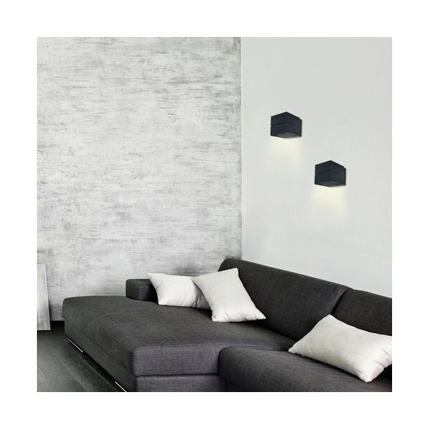 Rabalux Zidna lampa Kaunas G9 1x MAX 10W mat crno (7017) - 7017