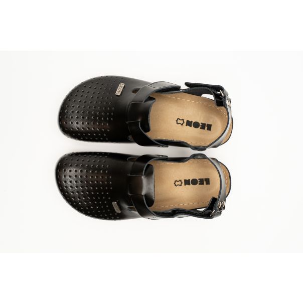 LEON Muška sandala Leonidas-crna - 701M-CR