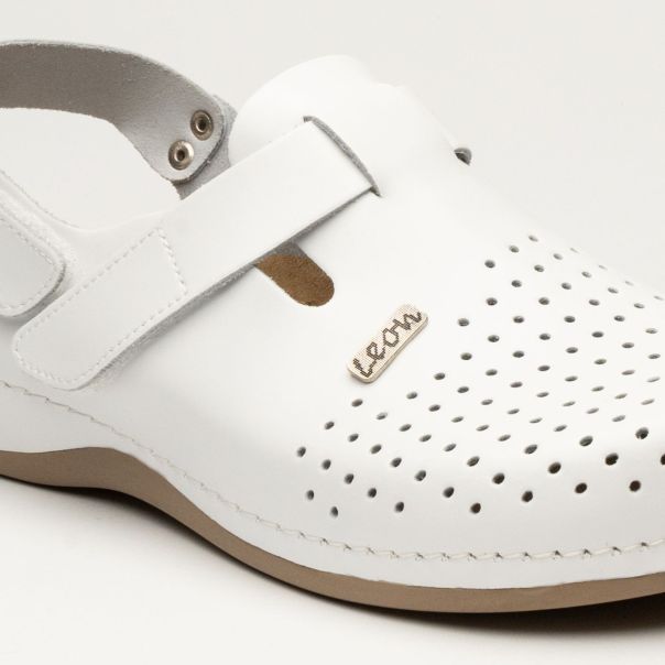 LEON Muška sandala Leonidas-bela - 701M-BE