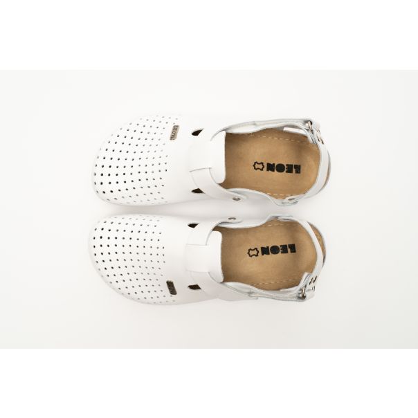 LEON Muška sandala Leonidas-bela - 701M-BE