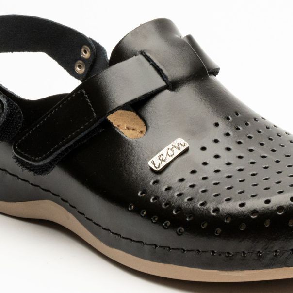 LEON Muška sandala Leonidas-crna - 701M-CR