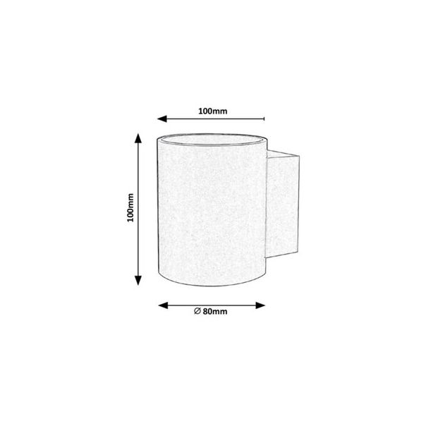 Rabalux Zidna lampa Kaunas G9 1x MAX 10W mat crno (7020) - 7020