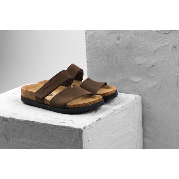 LEON Ženska papuča Gaia-braon - 7020-BR